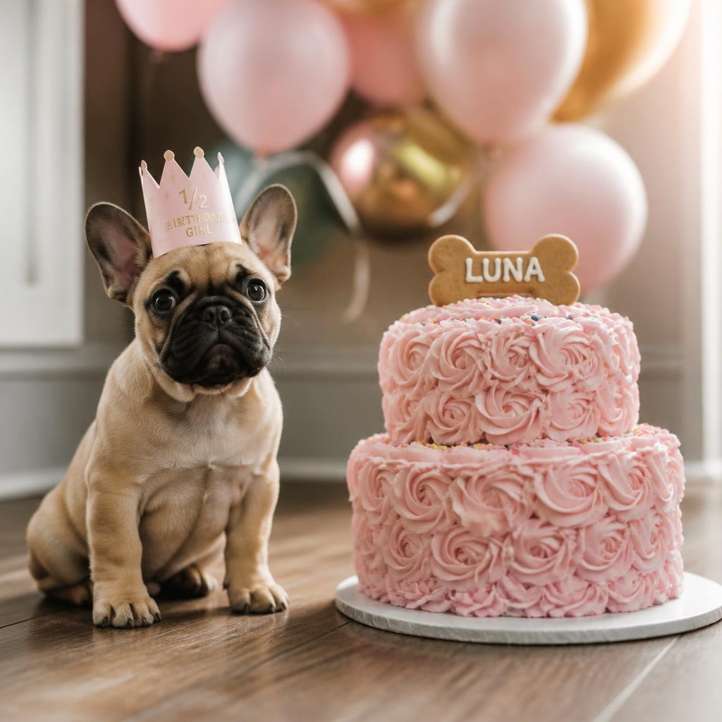 Frenchie cumpleañera